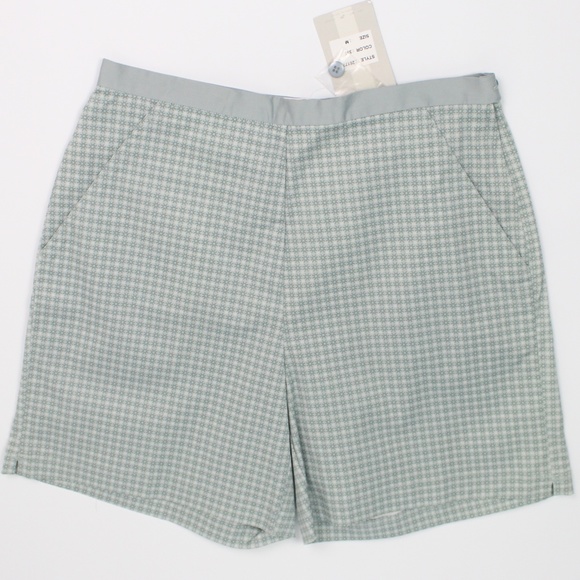 Nike Golf silver green high waist flat front short
